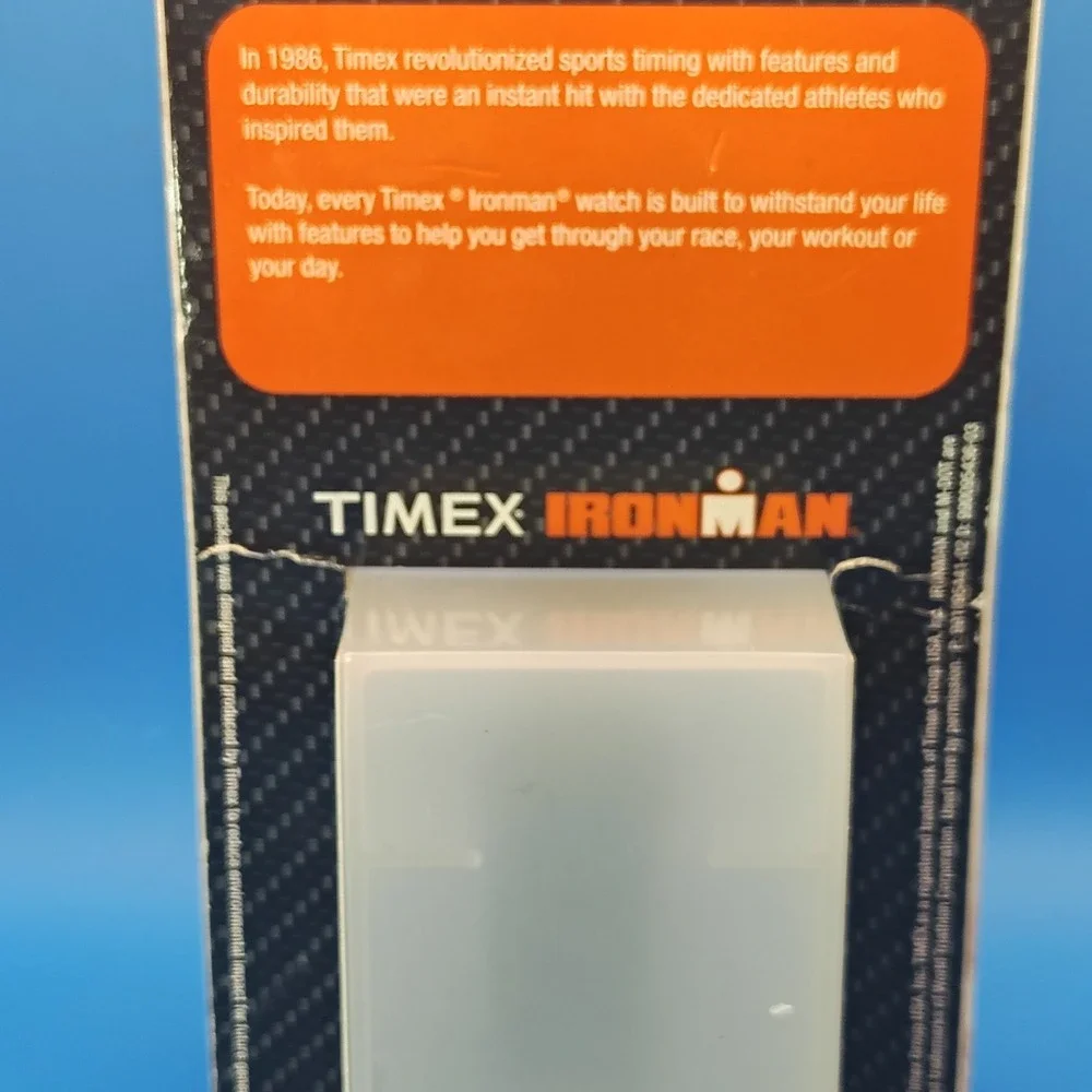 New! Vintage 2015 Timex Iron Man 38mm Mens‎ Quartz Digital Watch Nos Full Set